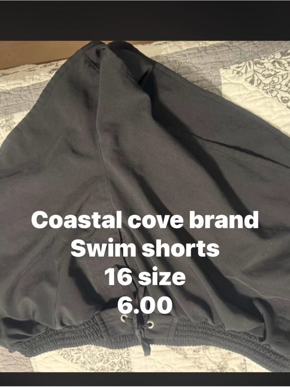 Women’s Black Swim Shorts - Black